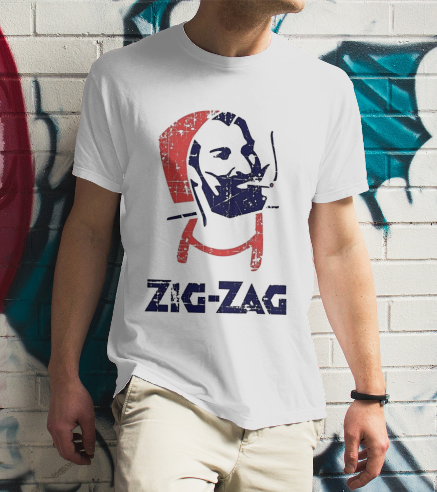 Zig Zag Rolling Papers Cigarette Mocking T-Shirt