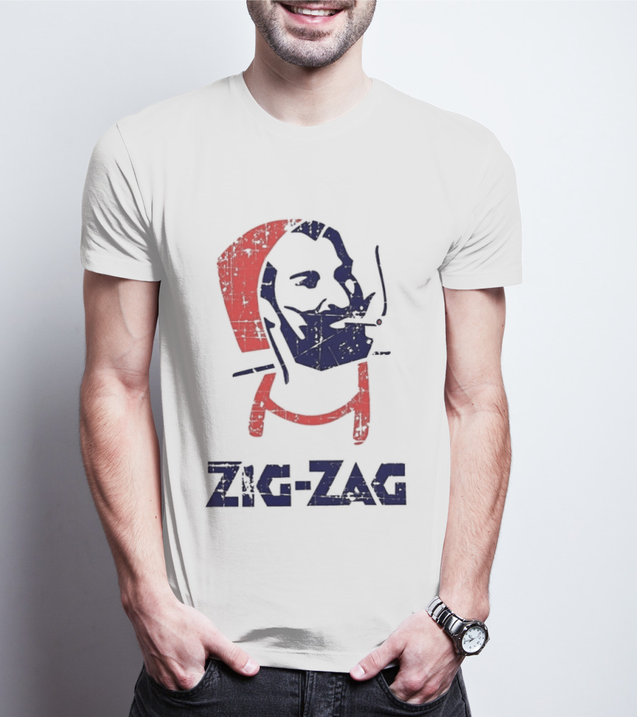 Zig Zag Rolling Papers Cigarette Mocking T-Shirt
