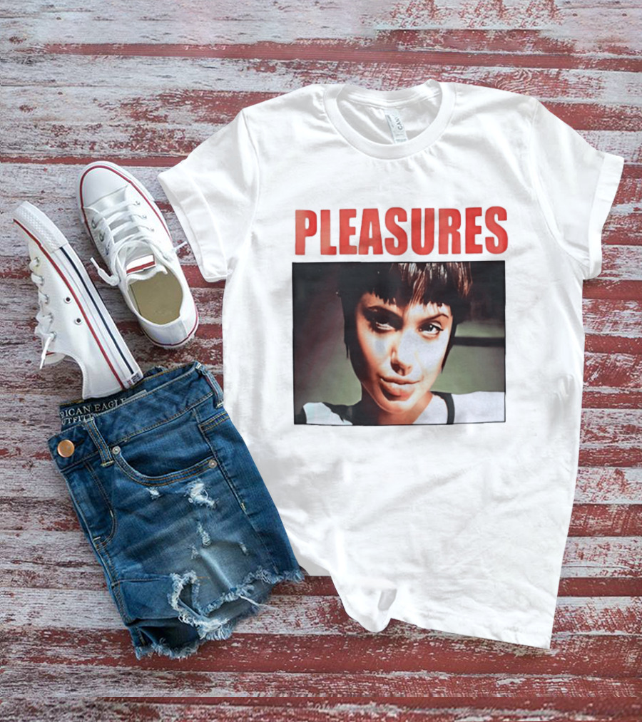 Pleasures Angelina Jolie Bold Typography Fashion T-Shirt