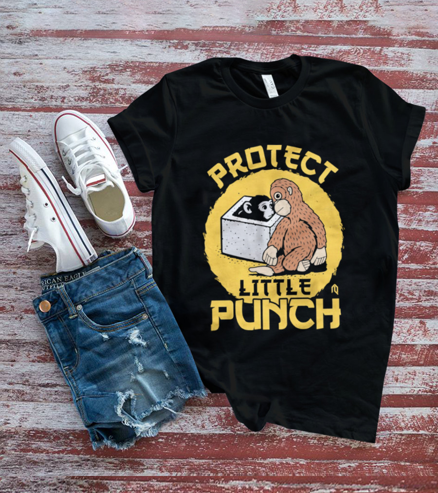 Protect Little Punch The Monkey T-Shirt