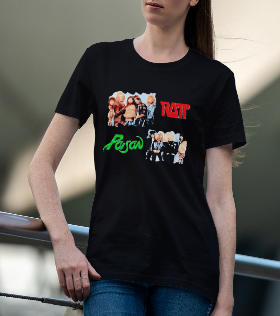 Ratt Poison 80s Glam Metal Band T-Shirt