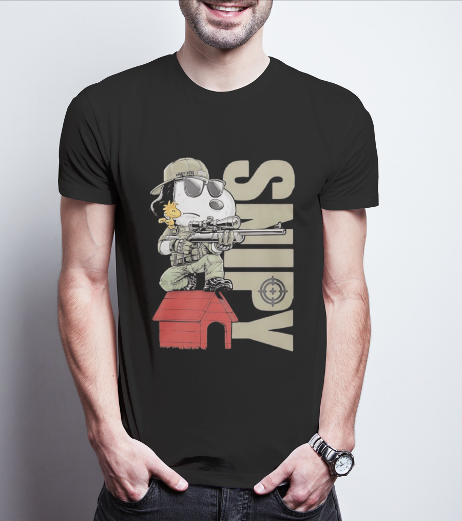 Snoopy Woodstock Sniper Doghouse Peanuts Target T-Shirt