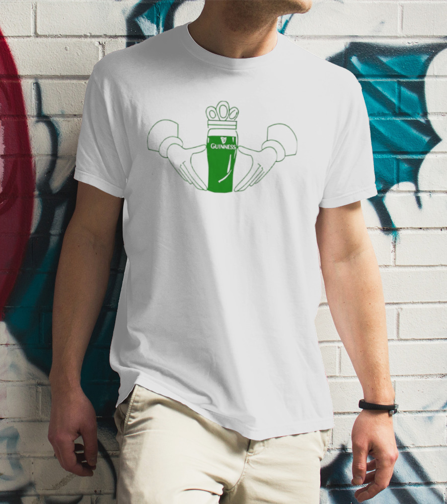 Guinness Claddagh St Patrick's Day Green Pint T-Shirt