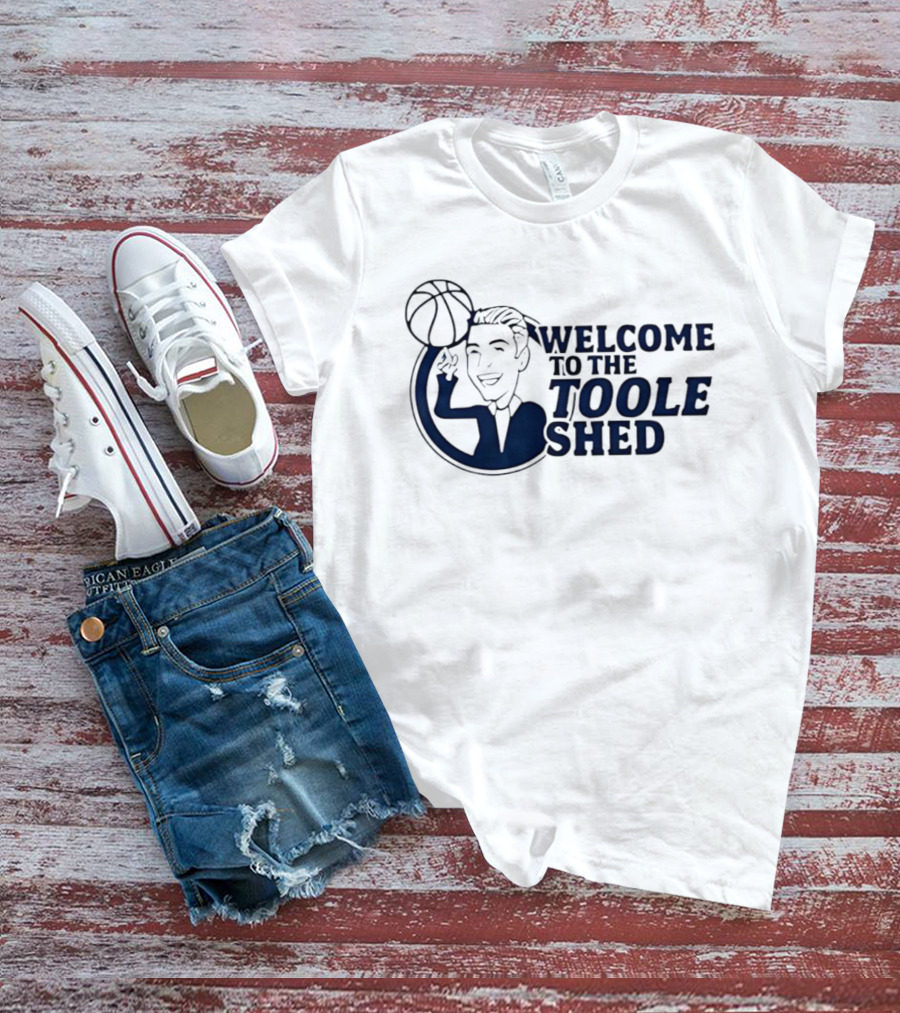 Welcome To The Toole Shed Basketball Player With Ball T-Shirt