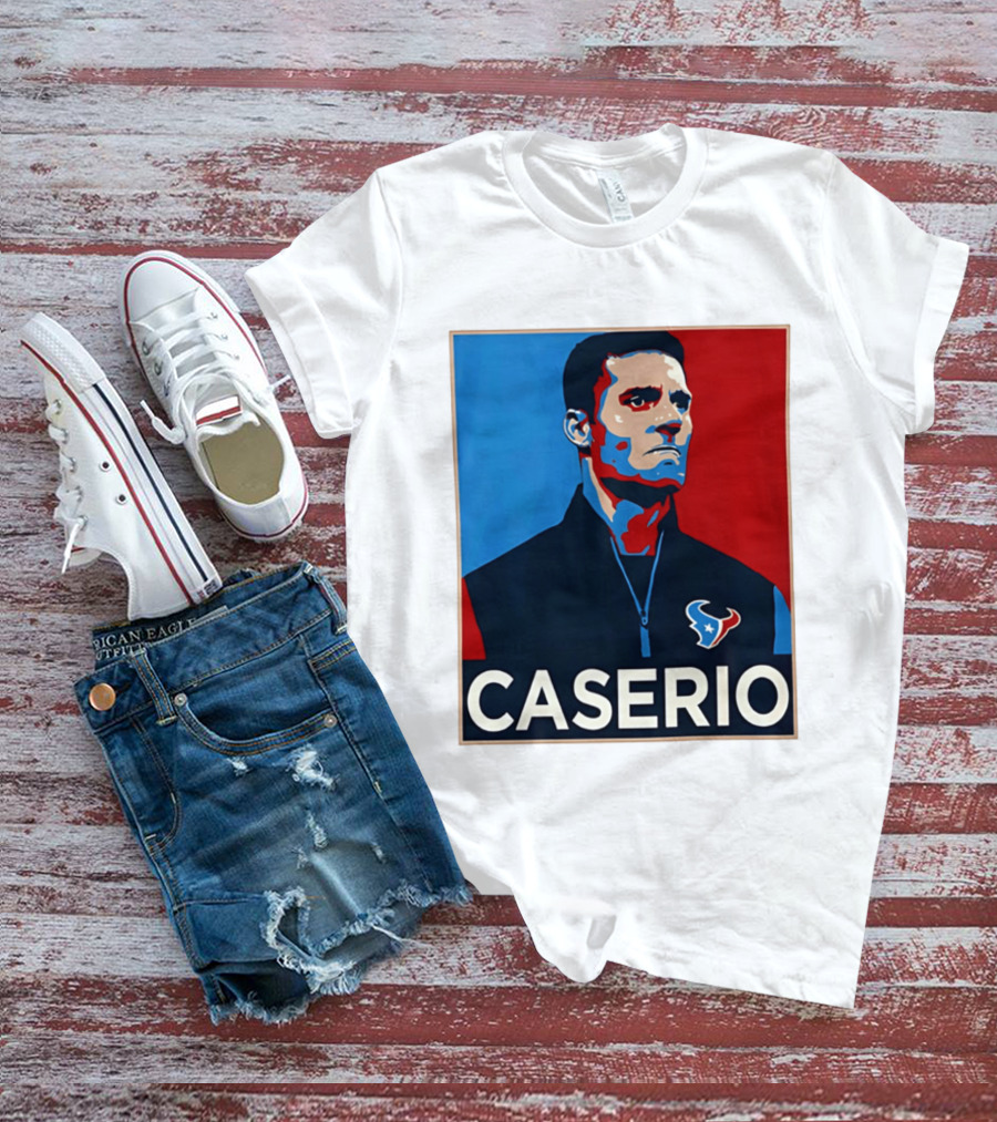 Caserio Houston Texans Bold Red Blue T-Shirt