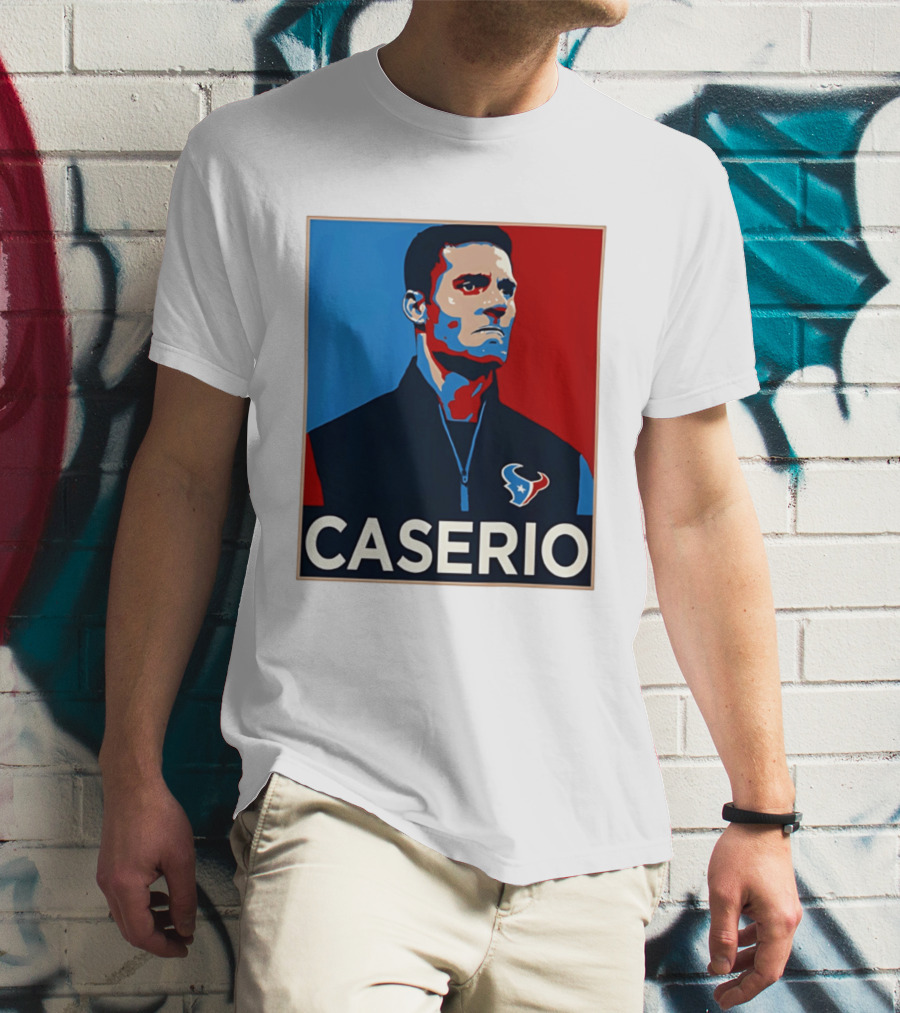 Caserio Houston Texans Bold Red Blue T-Shirt