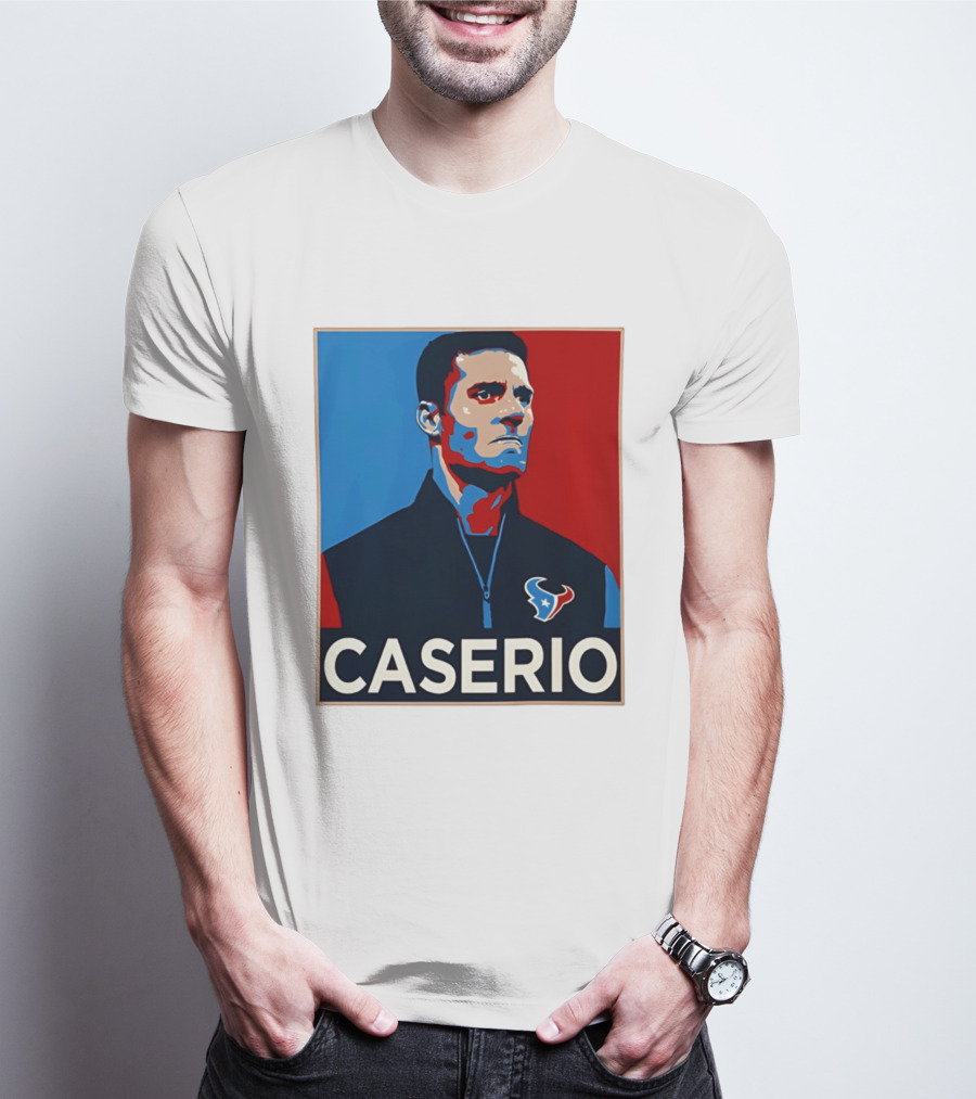 Caserio Houston Texans Bold Red Blue T-Shirt