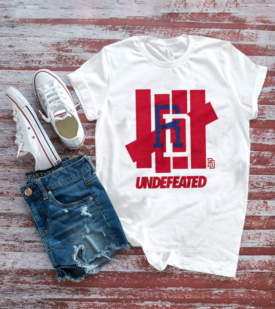 Dominican Republic Baseball RD Undefeated Red Blue T-Shirt
