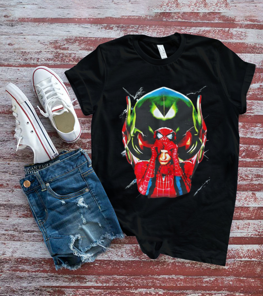 Spiderman Green Goblin Mask T-Shirt