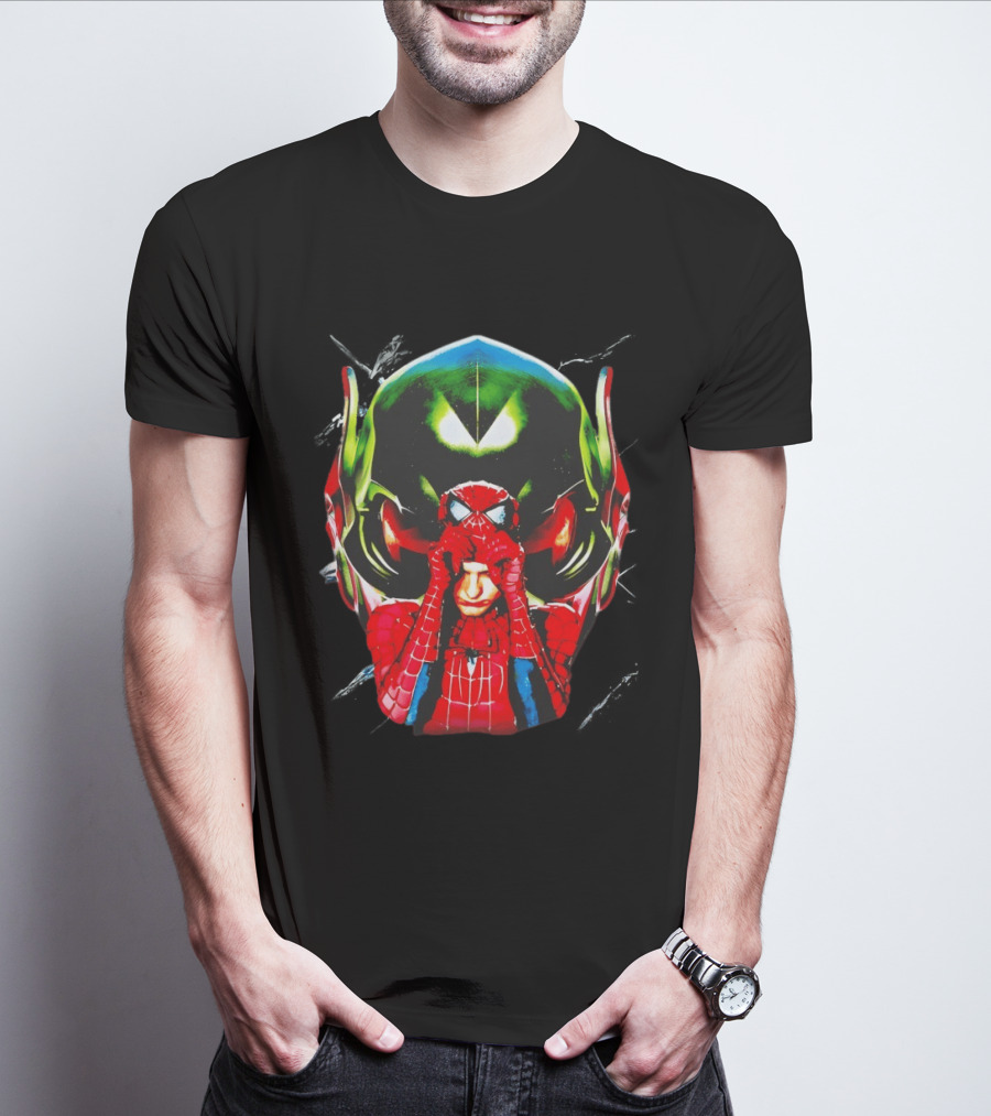 Spiderman Green Goblin Mask T-Shirt