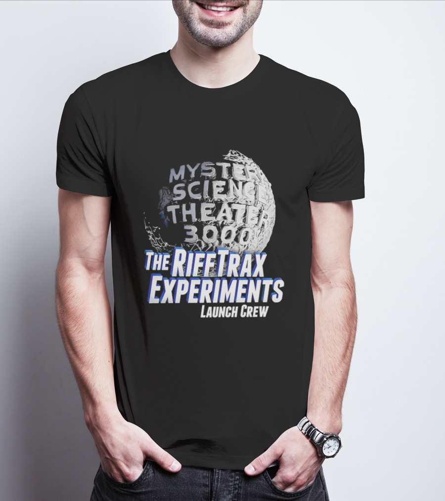 Mystery Science Theater 3000 The Rifftrax Experiments Launch Crew T-Shirt