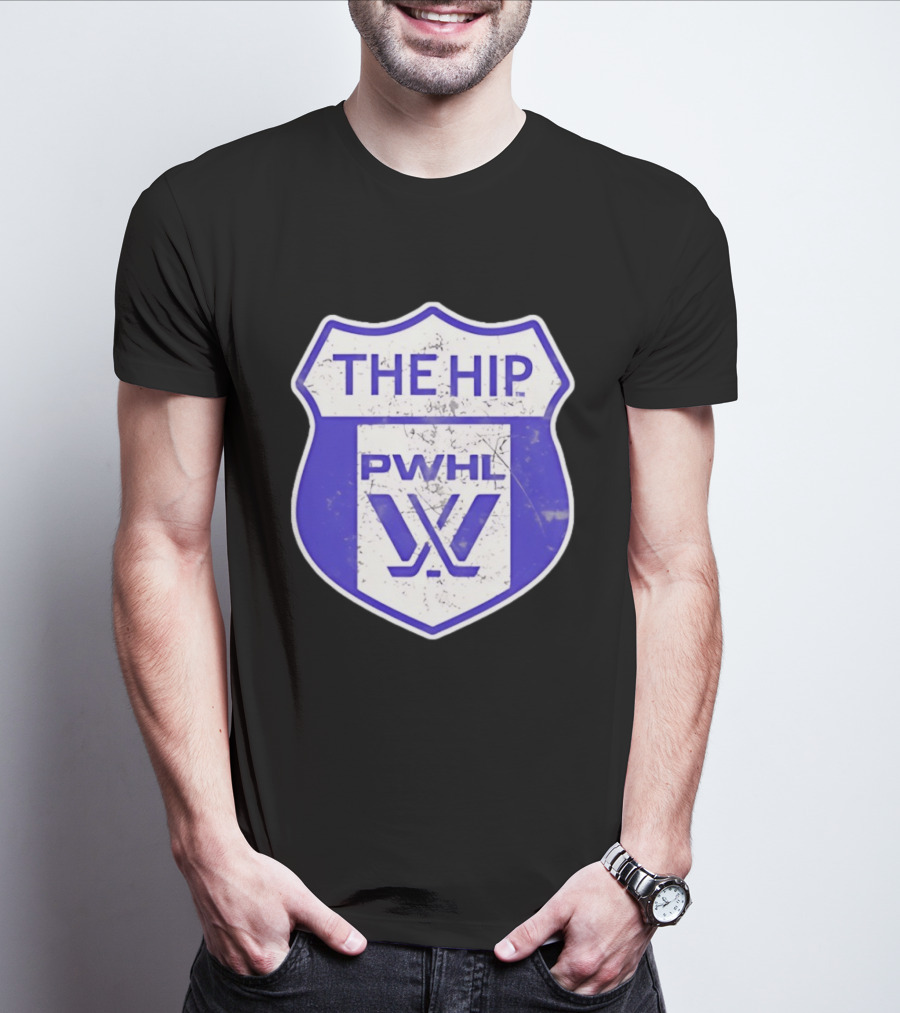 The Hip PWHL Hockey Badge Crest T-Shirt