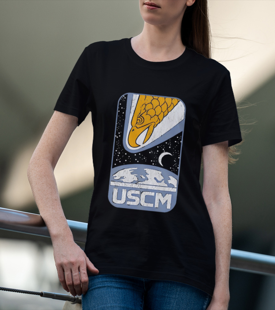 USCM Screaming Eagle Lunar Night Sky T-Shirt