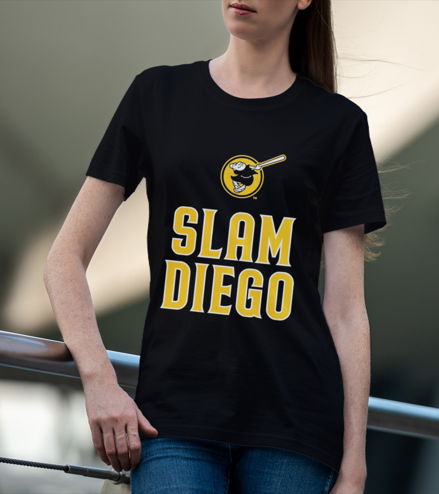 San Diego Padres Slam Diego Baseball Bat T-Shirt