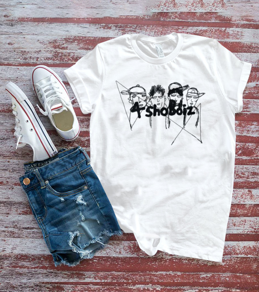 4 Shoboiz Retro Hip Hop Crew Sketch T-Shirt