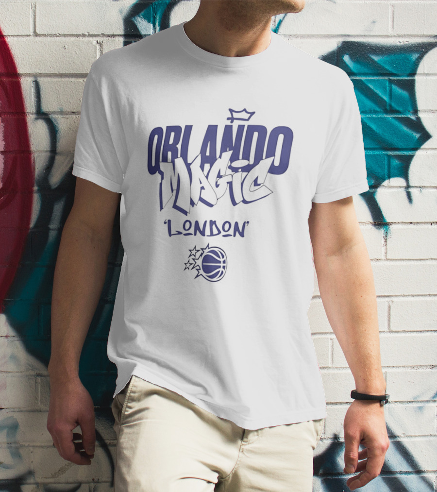 Orlando Magic London Basketball Team Branding T-Shirt