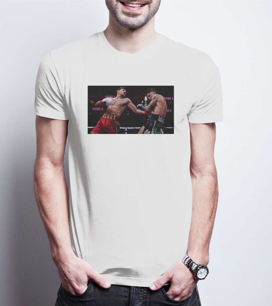 Ryan Garcia Vs Mario Barrios Boxing Match Action Round 6 T-Shirt