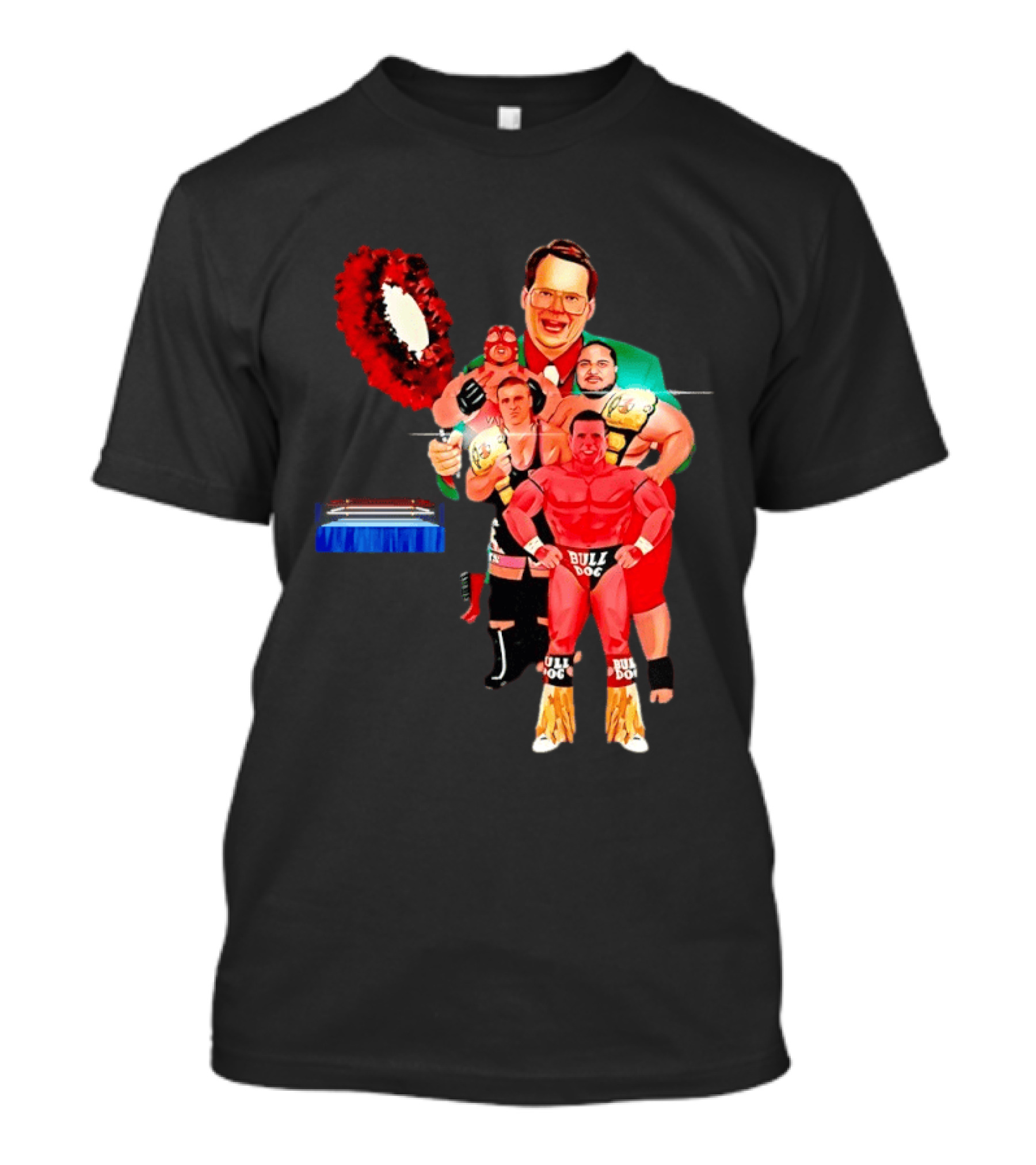 Camp Cornette 90s Wrestling Roster Vintage Collectible T-Shirt