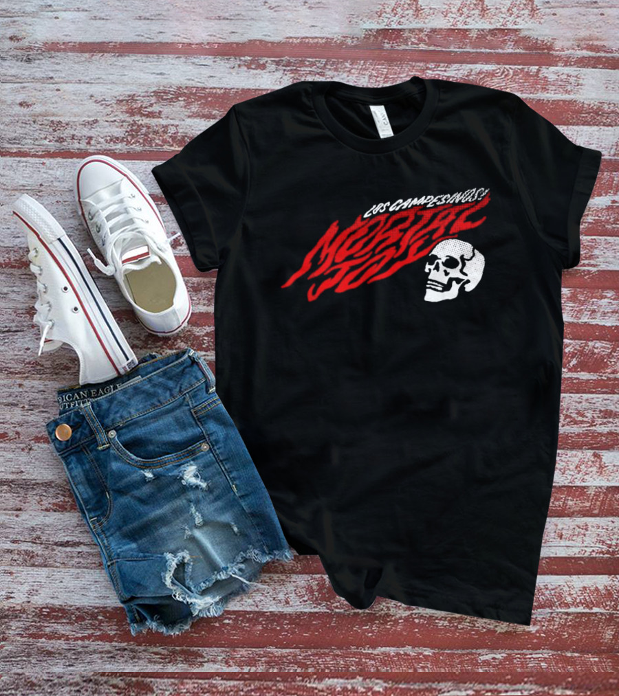 Los Campesinos Mortal Joy Tour Skull Flame T-Shirt