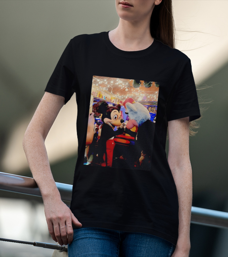 Mickey Mouse And Chuck E Cheese Iconic Meeting T-Shirt