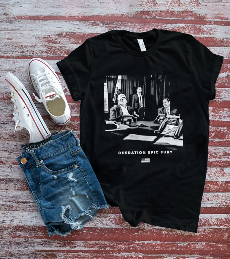 Operation Epic Fury MaraLago Florida War Room Strategy Session T-Shirt