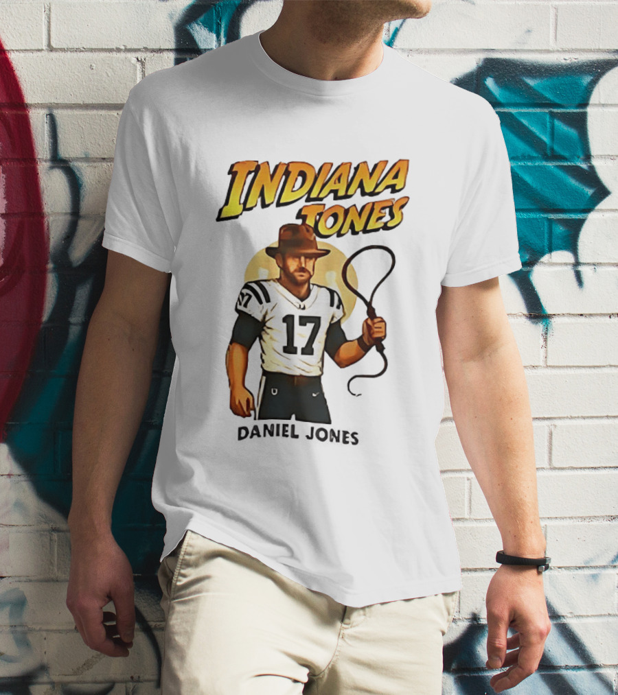 Daniel Jones Indiana Tones 17 Football Adventure T-Shirt