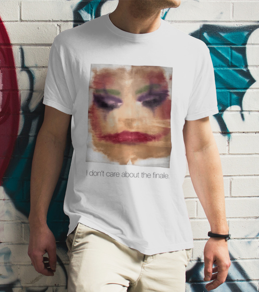 Joker I Don't Care About The Finale Abstract Face T-Shirt