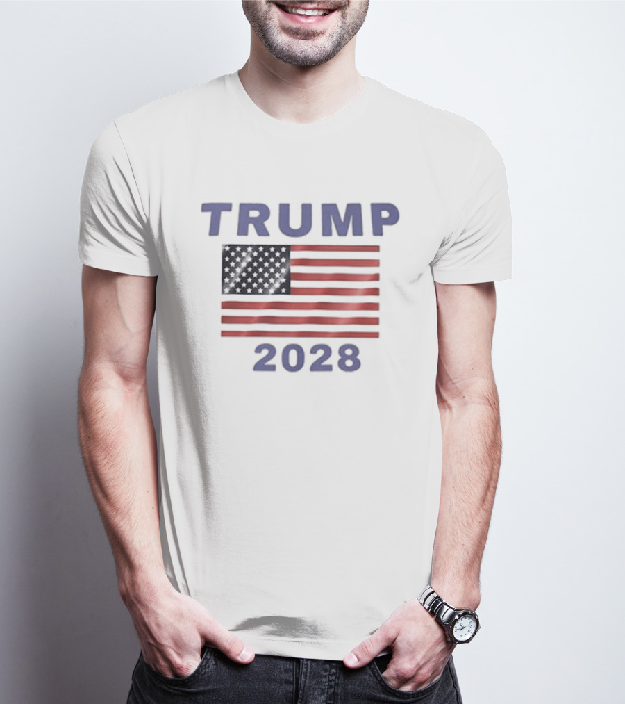 Lorena Hale Zimmerman Trump 2028 American Flag T-Shirt