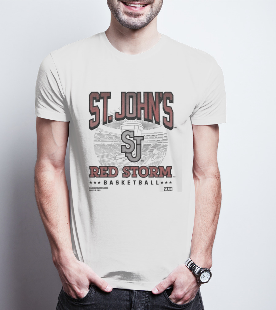 St John's Red Storm Basketball Madison Square Garden March 3 2026 Exclusive Event T-Shirt