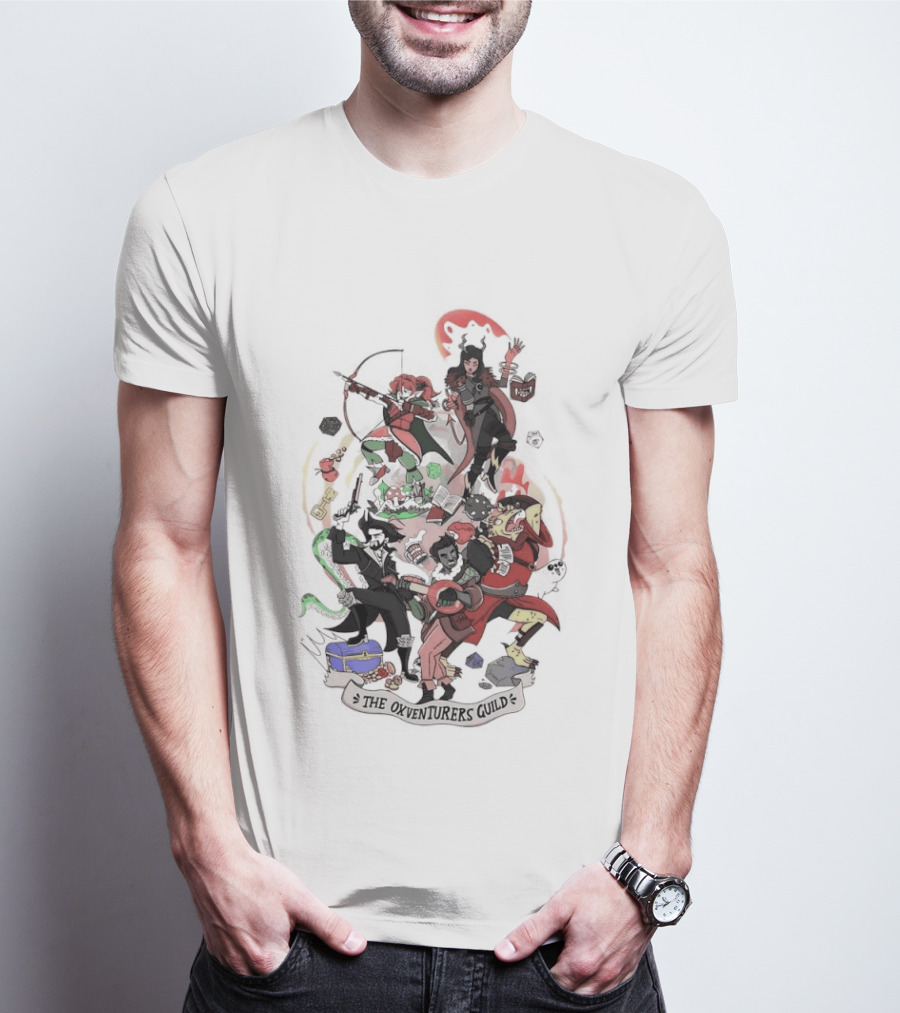 The Oxventurers Guild Fantasy Adventure Characters T-Shirt