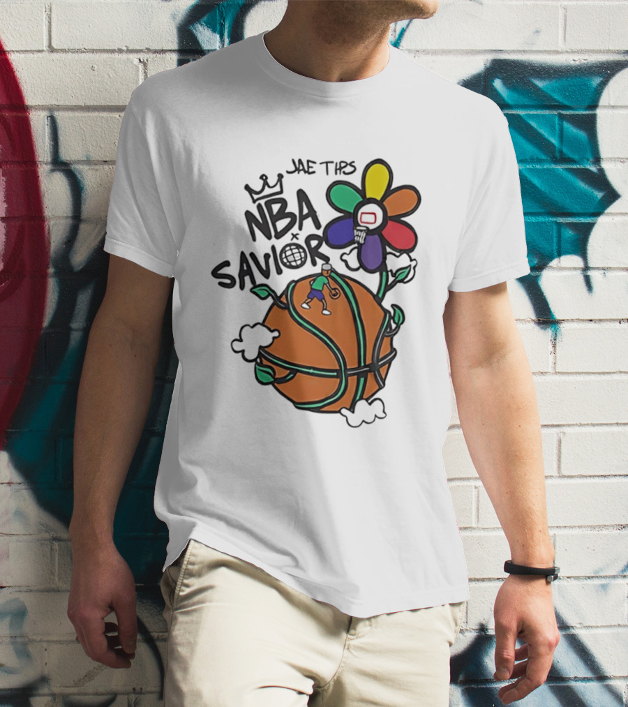 Jae Tips NBA Savior Basketball Flower Planet Player T-Shirt