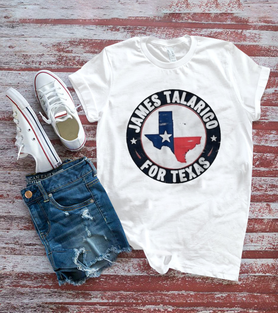James Talarico For Texas Campaign Texas Map Star T-Shirt