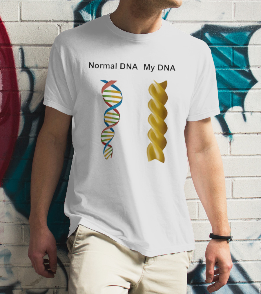 Normal DNA My DNA Fusilli Pasta Twist Humor T-Shirt