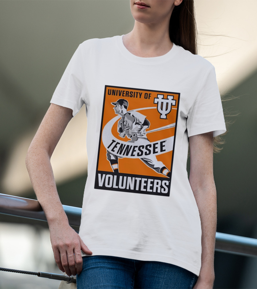 University Of Tennessee Volunteers Baseball Batter Icon UT T-Shirt