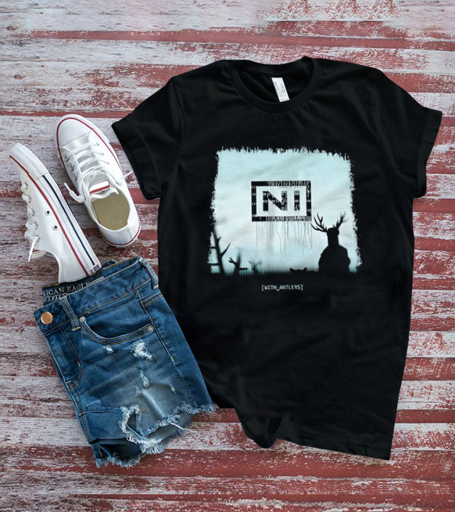 Nine Inch Nails NIN Deer Shadow With Antlers T-Shirt
