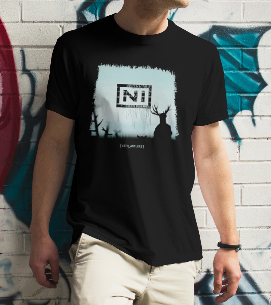 Nine Inch Nails NIN Deer Shadow With Antlers T-Shirt