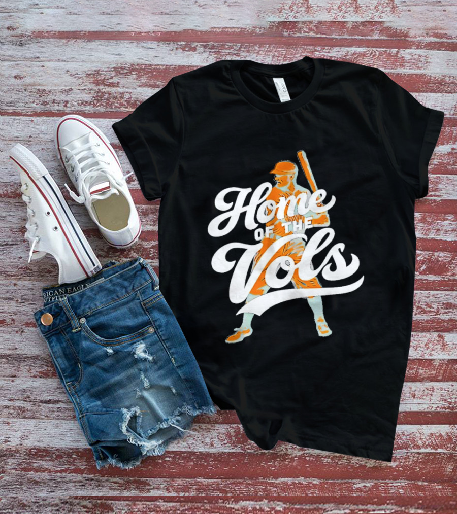 Home Of The Vols Baseball Player T-Shirt
