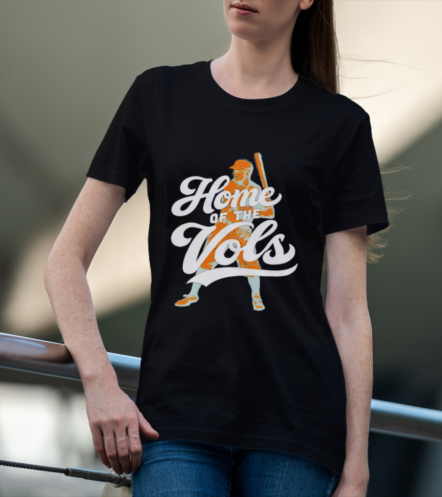 Home Of The Vols Baseball Player T-Shirt