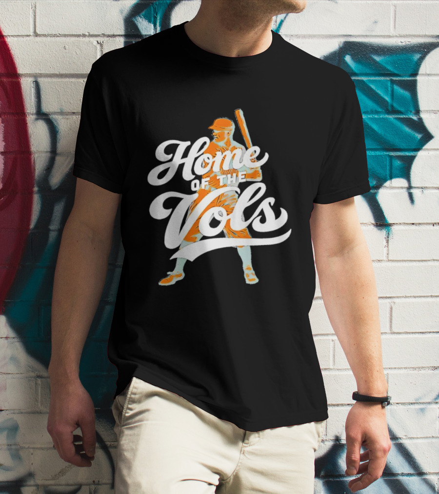 Home Of The Vols Baseball Player T-Shirt