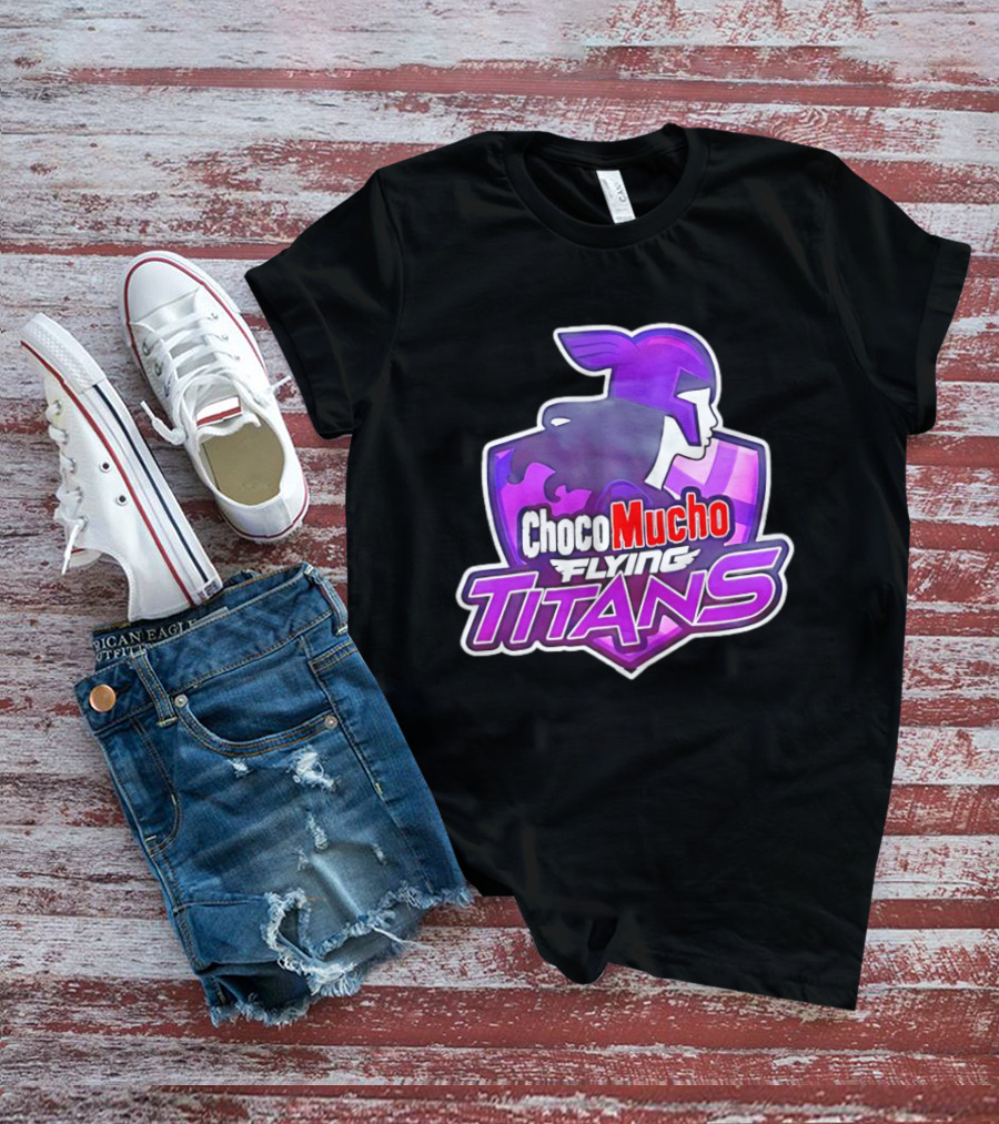Choco Mucho Flying Titans Purple Shield T-Shirt