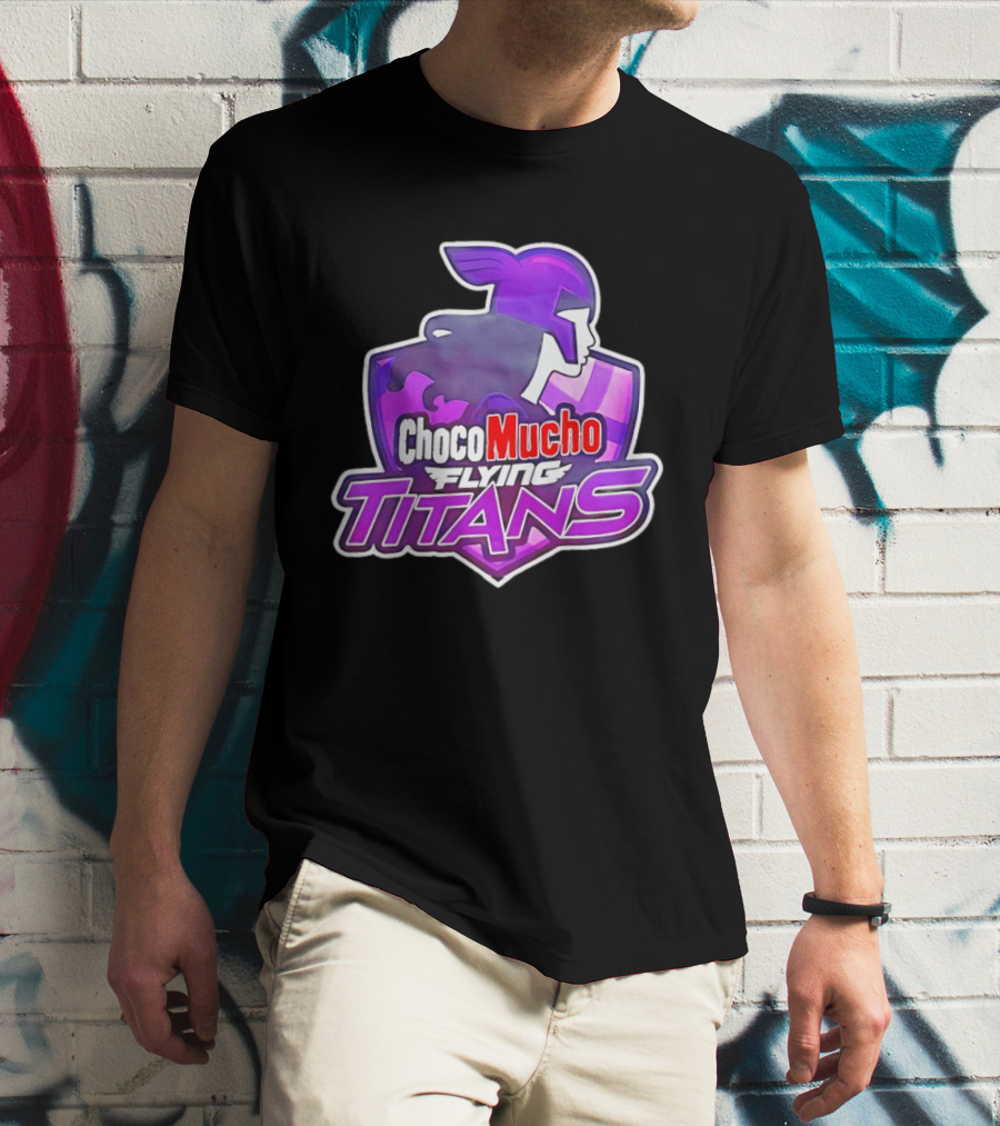 Choco Mucho Flying Titans Purple Shield T-Shirt