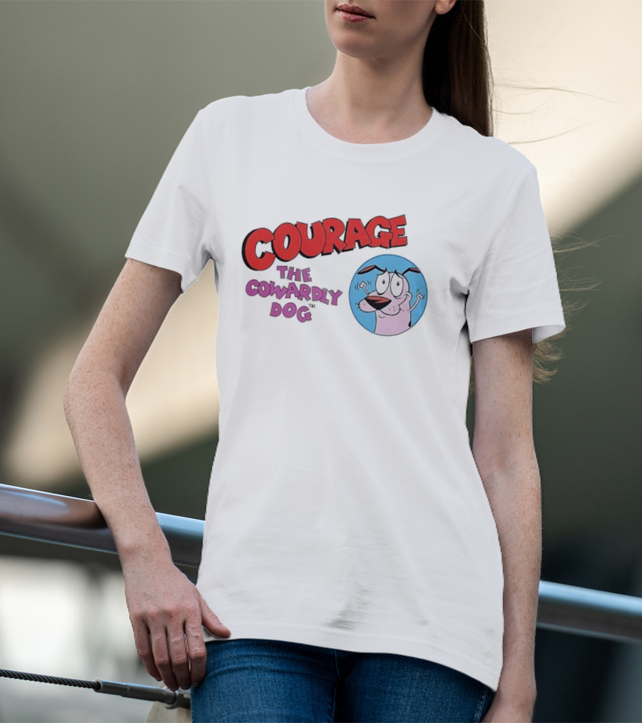 Courage The Cowardly Dog Cartoon Classic Animation T-Shirt