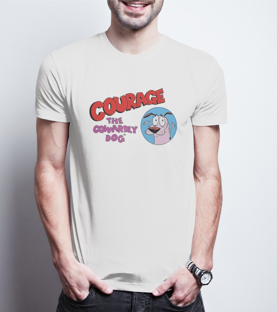 Courage The Cowardly Dog Cartoon Classic Animation T-Shirt