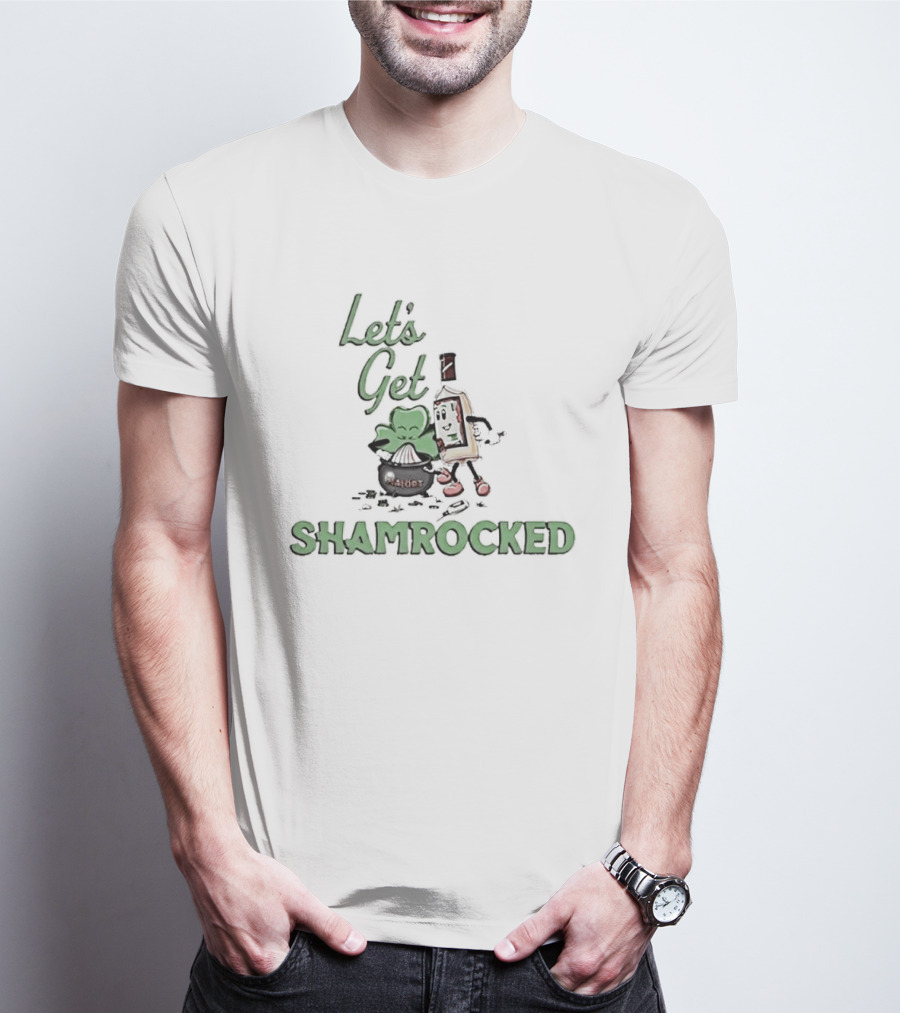 Jeppsons Malort Let's Get Shamrocked St Patrick's Day Party Fun T-Shirt