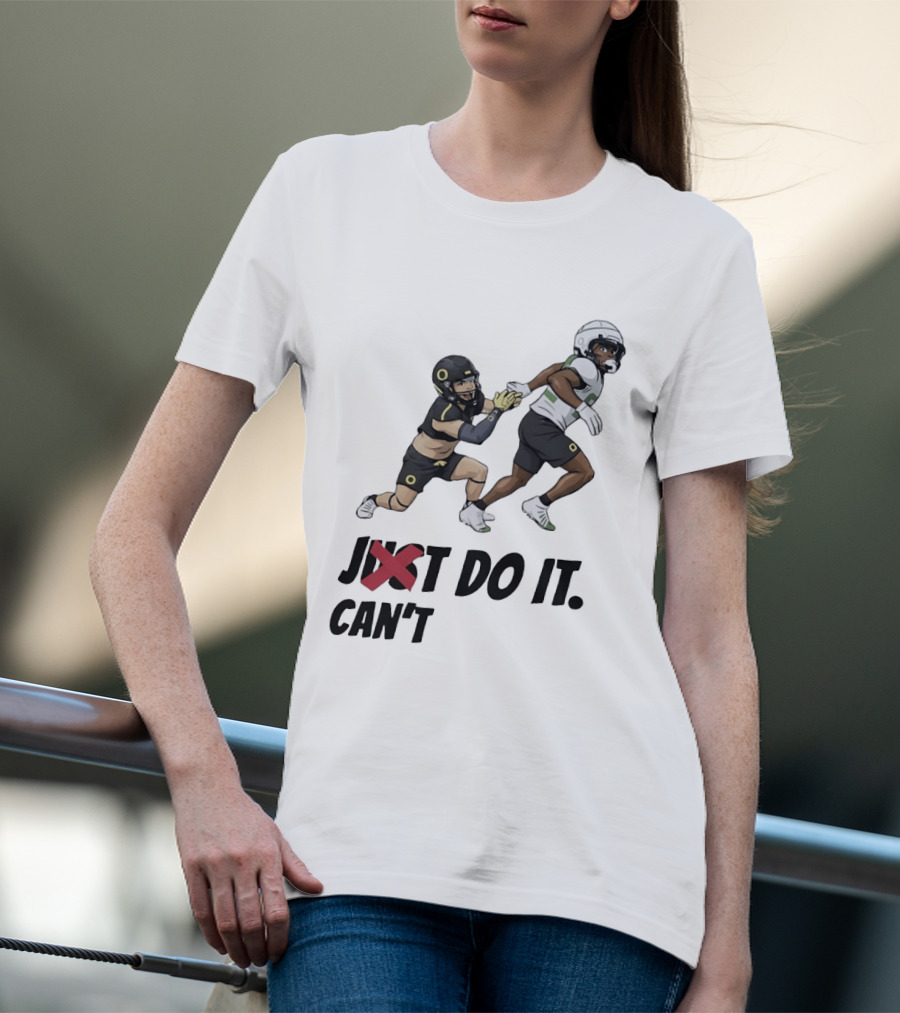 Just Can't Do It Football Players Chase In Action T-Shirt