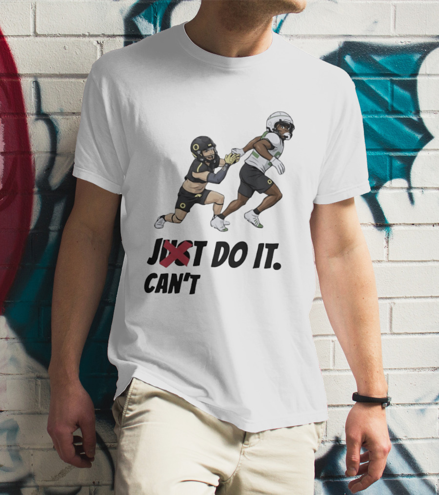 Just Can't Do It Football Players Chase In Action T-Shirt