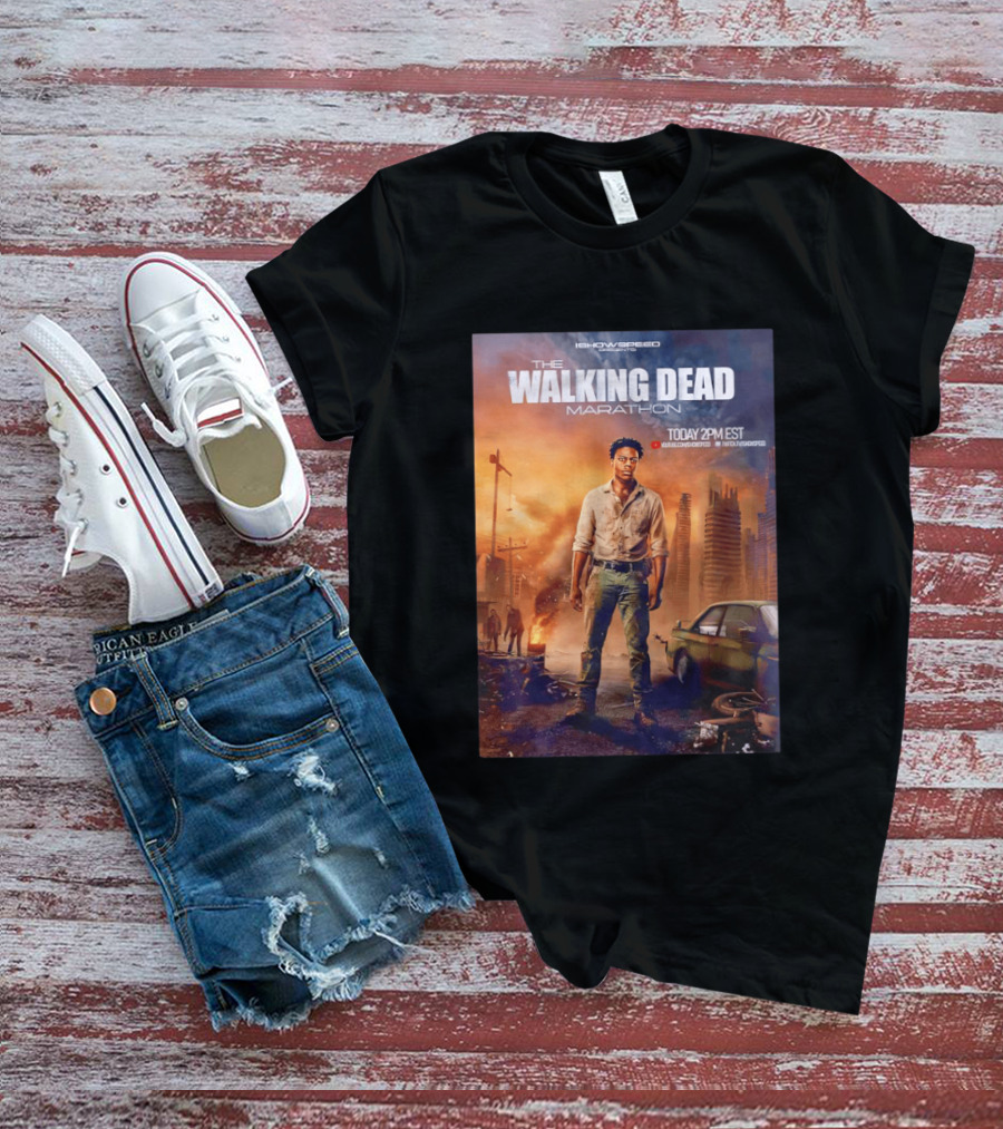 IShowSpeed The Walking Dead Marathon Today 2PM EST YouTube Twitch T-Shirt