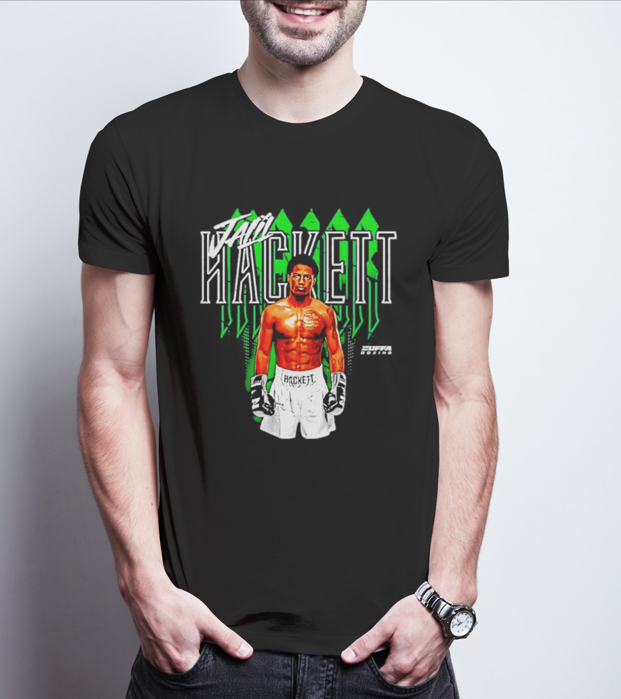 Jalil Hackett Signature Boxing Fighter Name Zuffa Boxing T-Shirt
