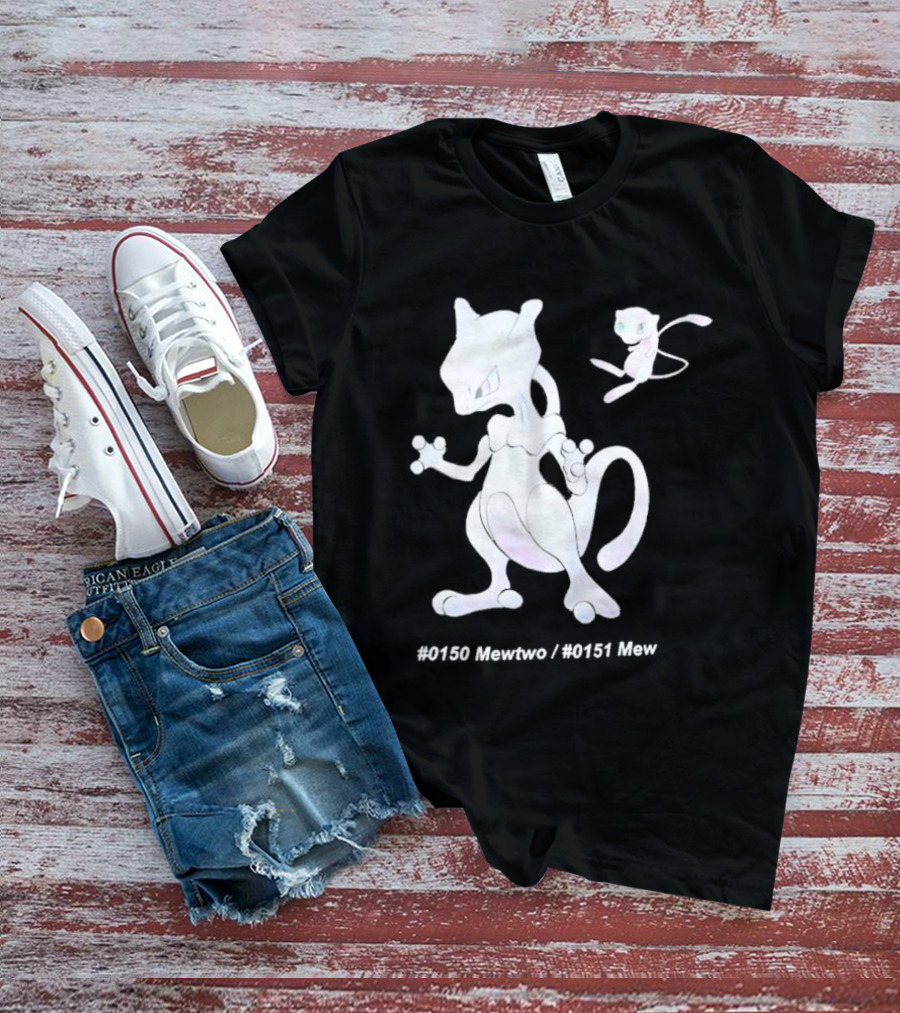 UNIQLO X Pokemon 30th Anniversary Mewtwo Mew #150 #151 T-Shirt