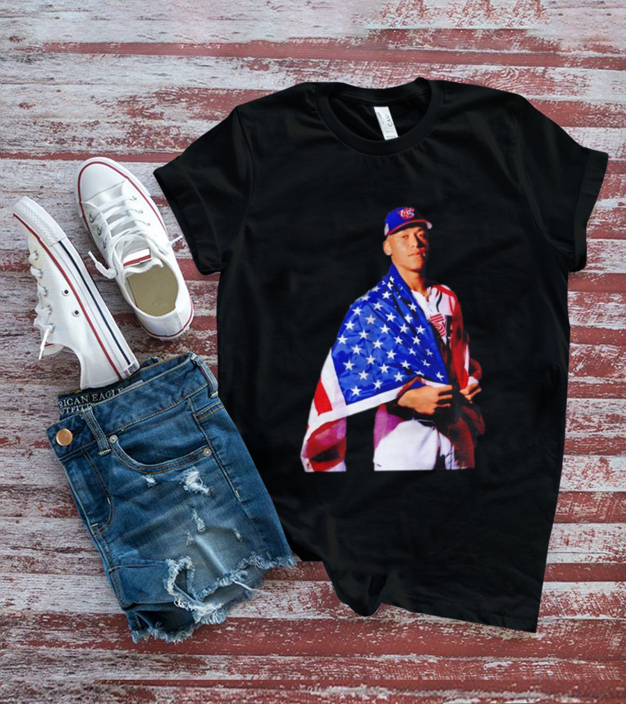 Aaron Judge Captain Team USA Baseball American Flag T-Shirt
